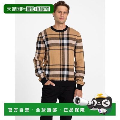 自营guessHertz Plaid Sweater - toasted taupe 美国奥莱直发