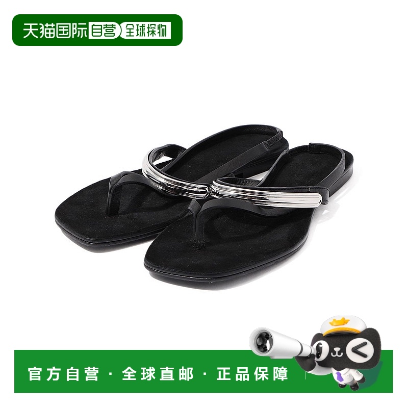 1h可退 日本直邮LAOCOONTE 女士银色扣带平底凉鞋 26015201027