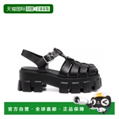 香港直邮Prada 普拉达 Monolith圆头橡胶凉鞋 1h可退 Women crov