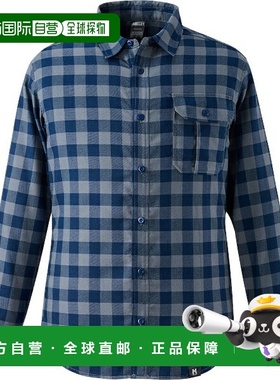 日本直邮MILLET 保暖格纹衬衫 长袖 M 码 男士户外上衣 MIV03136-
