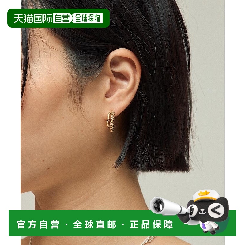1h可退 日本直邮Firsthand 女士双圈 hoop 耳环 立体设计 轻盈佩
