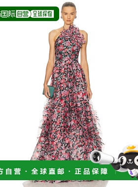 1h可退 香港直邮CAROLINA HERRERA 女士 挂脖礼服 P2511E703PCO