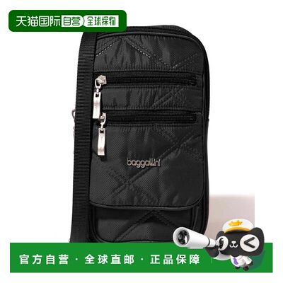 自营baggallini Women's RFID Journey Crossbody Bag - black qu