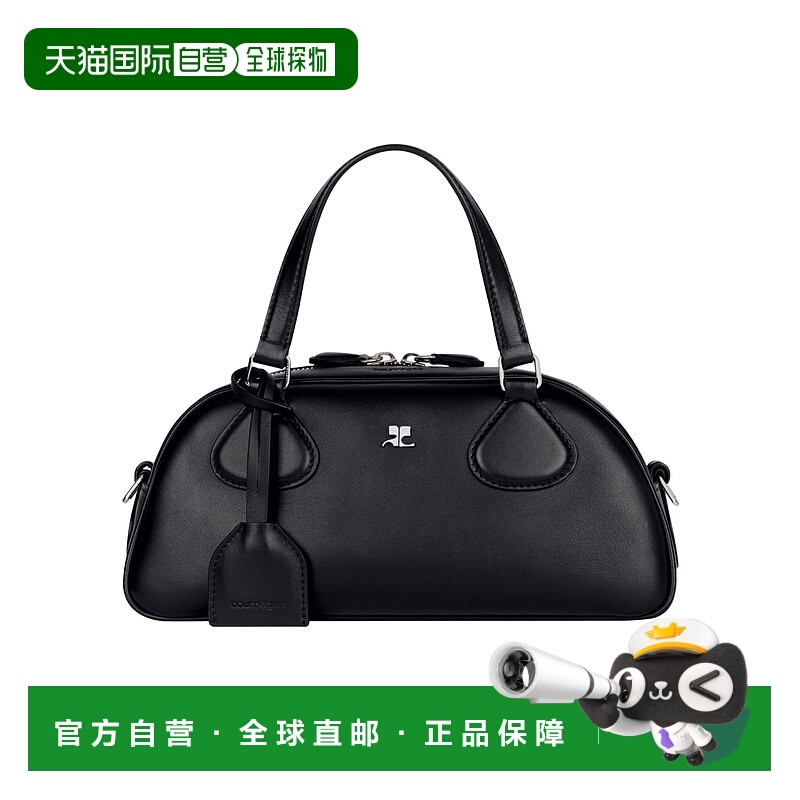 香港直邮Courreges 拉链保龄球包 125GSA167CR0065
