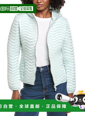 自营Save The Duck Jinnie Short Wave Quilt Jacket - blue 美国