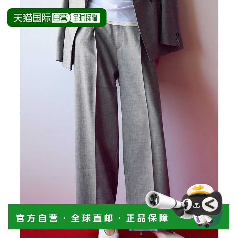 1小时内可退 日本直邮23区 女士麻混纺宽松休闲裤 PRWSGM0306亚麻