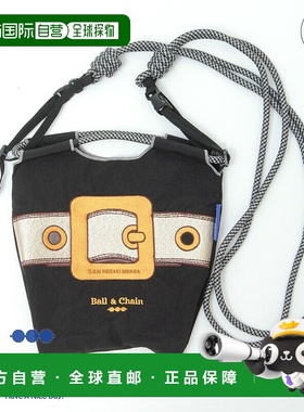日本直邮Ball&Chain 环保袋迷你单肩包SAN HIDEAKI MIHARA带扣黑S