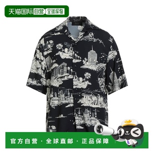 1h可退 香港直邮AMIRI 男士 花纹衬衫 black黑色 舒适时尚