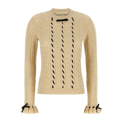 VALENTINO 女士针织衫 BKC66Z9K9ET5 AW2025 花色 长袖毛衣