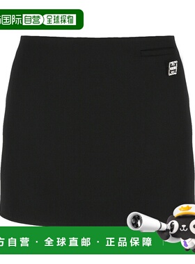 香港直邮GIVENCHY 女士半身裙 BW40W915CT001 AW2024 黑色 Wool m