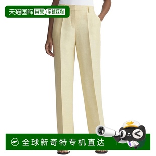 Gates全腿亚麻混纺长裤 New York 美国 黄色 Lafayette 自营 148