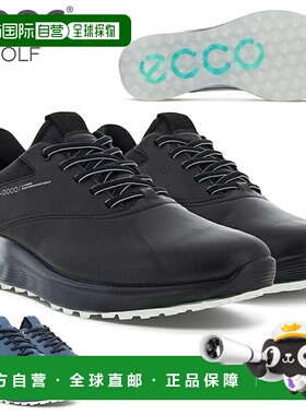 日本直邮ECCO S-THREE Lace 男士防水无钉高尔夫球鞋（102944）
