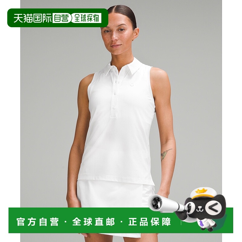 日本直邮 lululemon 速干无袖polo衫 直下摆 [LW1EP4S] 上衣新款