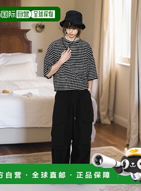 韩国直邮MIMTHEWARDROBE男士T恤MW221RT2BK_4 SOFT TERRY STRIPED
