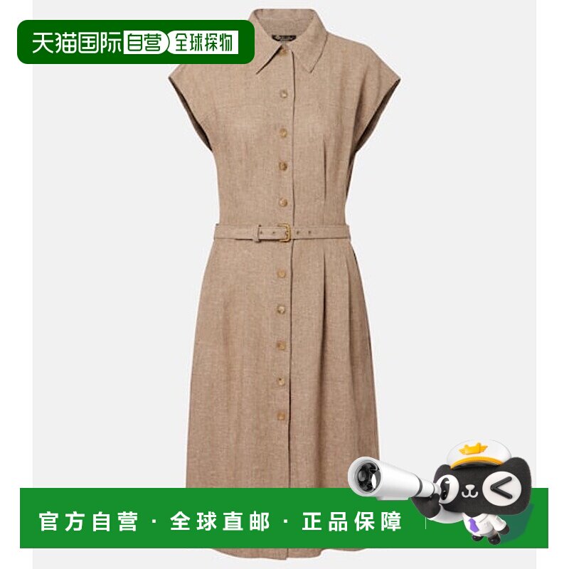 1h可退 香港直邮Loro Piana 诺悠翩雅 女士 Maise crêpe 束带亚