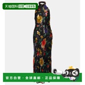 女士 花朵挂脖中长连衣裙 003717 香港直邮RIXO black黑色 舒适时