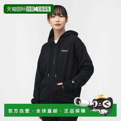 日本直邮ROXY 2025秋冬女士户外休闲带帽拉链卫衣 HISTORICAL LOG