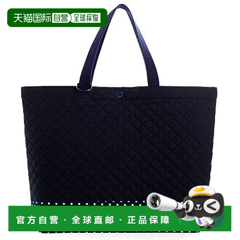 【日本直邮】Colorful Candy Style上学用手提包接缝款深蓝色点子