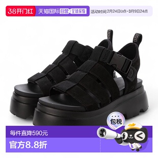 日本直邮UGG 1152698 鳄鱼纹凉鞋 [UG1763BW015046]厚底