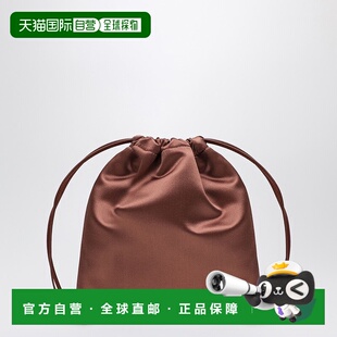 1h可退 香港直邮Miu Miu 缪缪 女士 Cocoa-coloured 绸缎小包 5NG