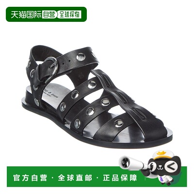 自营rag & bone Beau Leather Fisherman Sandal - black 美国奥