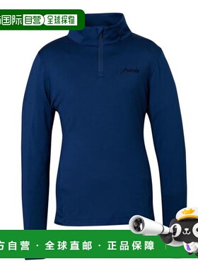 日本直邮PHENIX 基础款二分拉链套袖T恤 女装 [ESW24LS51] 海军蓝
