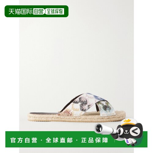 香港直邮MISSONI 米索尼 女士 Harlow 针织钩花麻底凉鞋 MWB00515