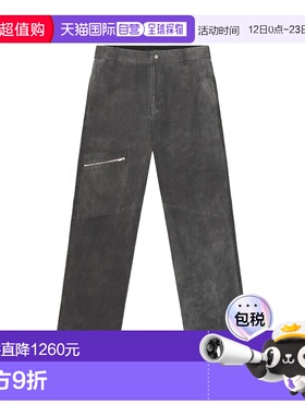 1h可退 香港直邮Represent 男士 工装裤子 MLM100356 black黑色