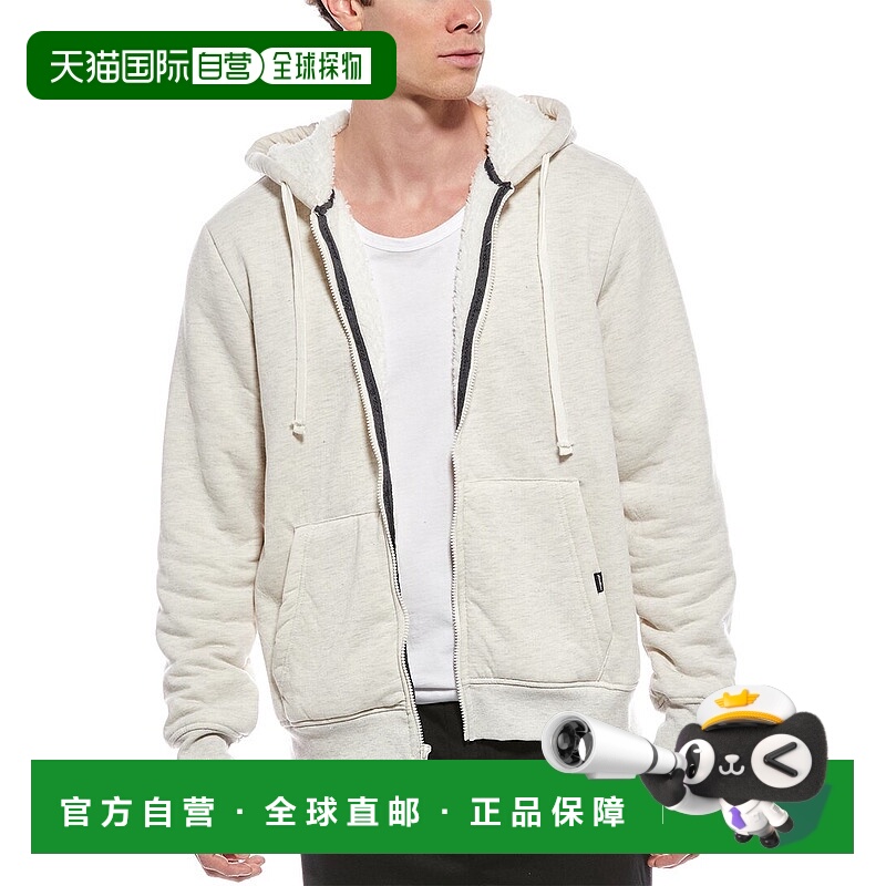 自营Eddie Bauer Fleece Zip Hoodie - tan 美国奥莱直发外套男装