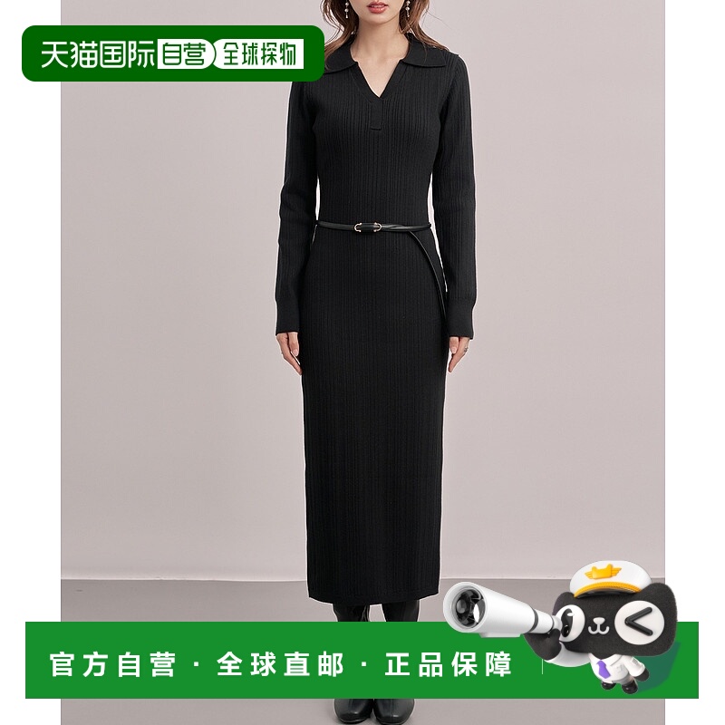 1h可退 日本直邮SAISON DE PAPILLON 女装 简约修身 长袖针织连衣