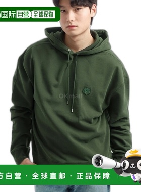 韩国直邮MAISON KITSUNE 大胆狐狸头贴片大连帽衫 (LM00705KM0001