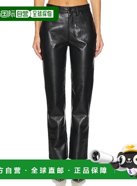 自营Anine Bing Bruno Faux Leather Pants - black 美国奥莱直发