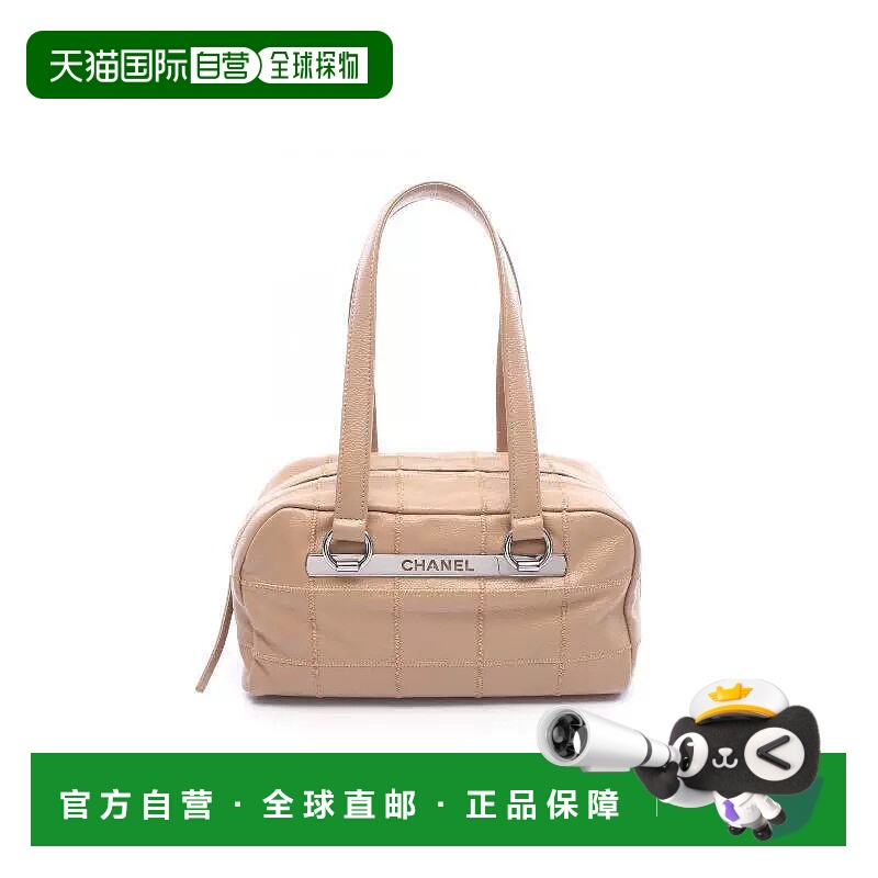 日本直邮中古Chanel香奈儿女包B级9新Boston bag波士顿包牛皮手提