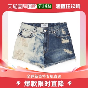 香港直邮GIVENCHY 415 BW50J550JQ 女士蓝色牛仔短裤