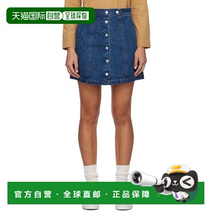 A.P.C. 牛仔短裙 女士 Poppy COGWBF06390 蓝色 香港直邮潮奢