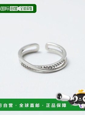 1h可退 日本直邮BEAUTY&YOUTH UNITED ARROWS 金属*锆石双排戒指