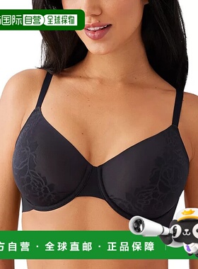 自营Wacoal Confidence Boost Underwire Bra Women's Black Flor