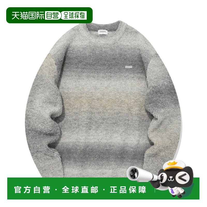 韩国直邮COVERNAT 男针织CO2303KT10GR公用GRADATION CREWNECK KN