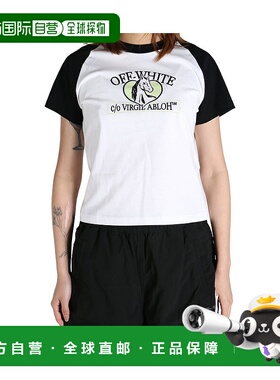 香港直邮OFF-WHITE 女士T恤 OWAA137S25JER0010110 SS2025