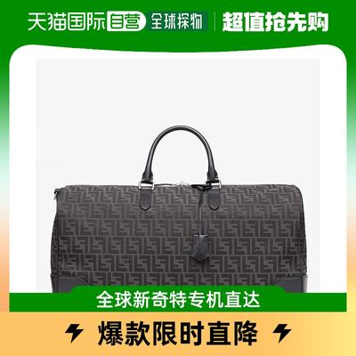 香港直邮潮奢 Fendi 男士FF jacquard fabric large bag 旅行包