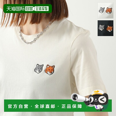 日本直邮MAISON KITSUNE 女士纯棉短袖 T恤 双狐狸头 常规款 OW01