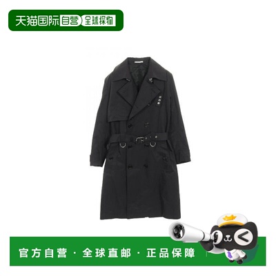 日本直邮中古Dior迪奥男A级95新trench coat风衣尼龙外套黑色