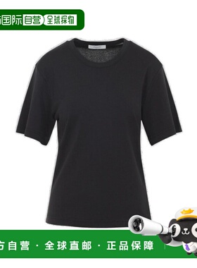1h可退 香港直邮Lemaire 女士 羅紋 T 卹 TS0002LJ1016 black黑色