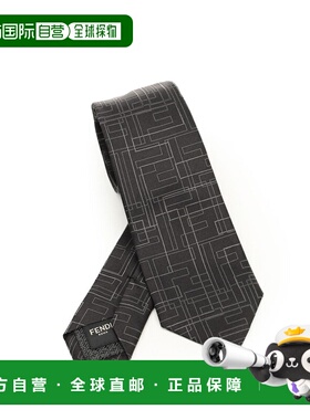 香港直邮FENDI 男士围巾 FXC023AYBSF0QA1 AW2026 灰色 Jacquard