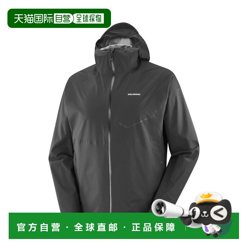 欧洲直邮自营SALOMON萨洛蒙 Bonatti Waterproof男士深黑色防水夹