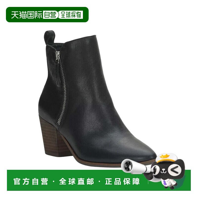 自营Lucky Brand Bidelia Boots Women's Black Leather Block He图片