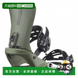 日本直邮SALOMON RHYTHM 24 - 25年款雪板固定器 绑带军绿色