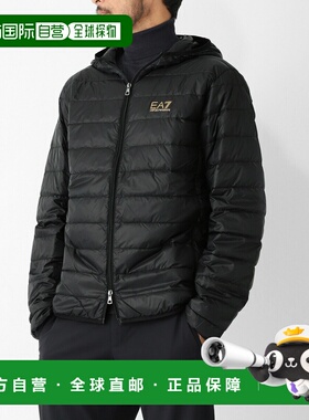 日本直邮Emporio Armani EA7 男士黑色羽绒服 8npb24 pngpz 0208