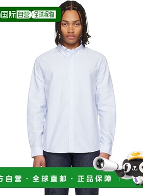 1h可退 香港直邮潮奢 A.P.C. 男士 蓝色 Greg 衬衫 COGUHH12499