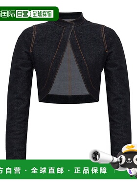 1h可退 香港直邮Alaia 女士 Alaia 黑色夹克 AA9V1174K131B